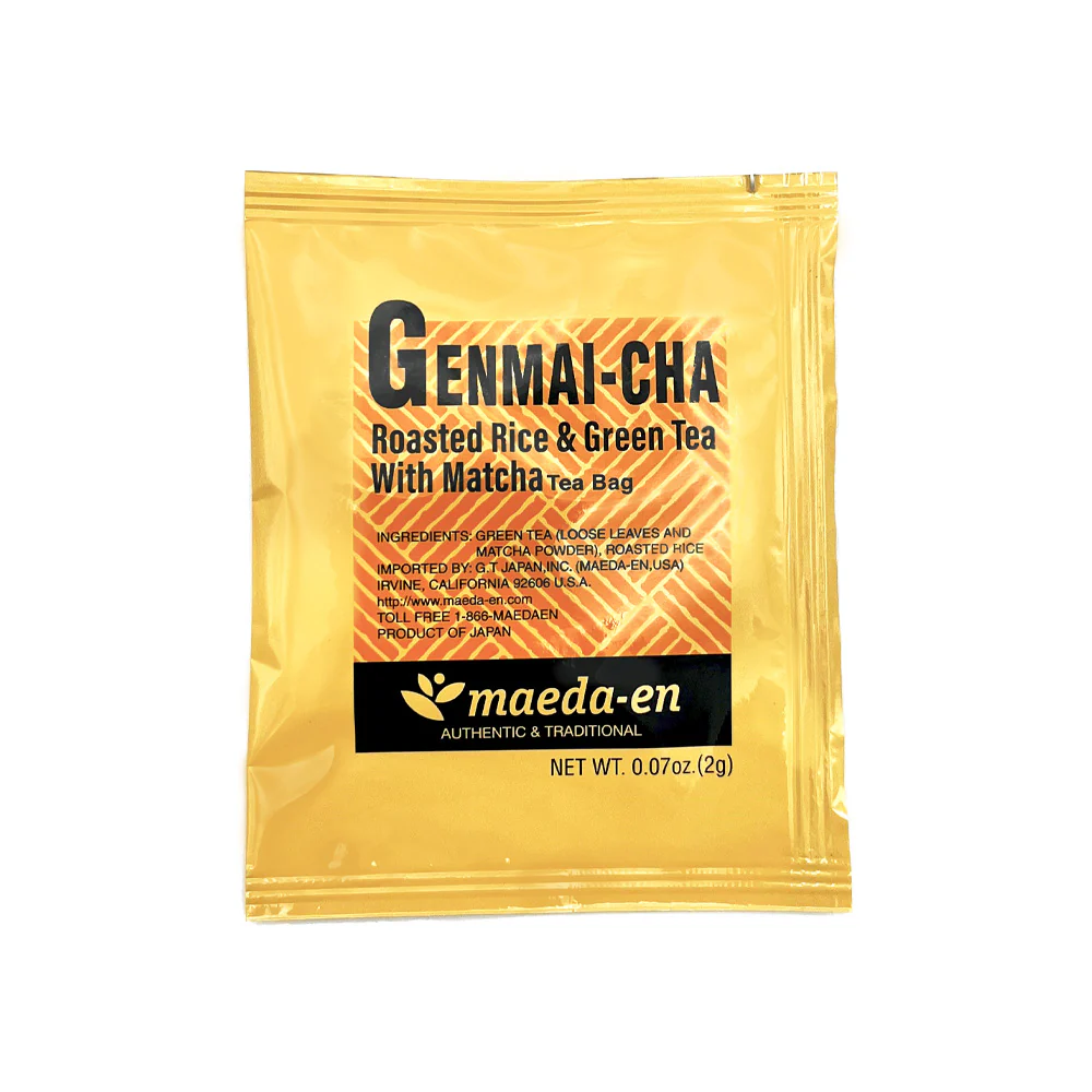 Premium Genmai-cha Roasted Rice Green Tea with Matcha Tea Bags (10Bags) - Image 4