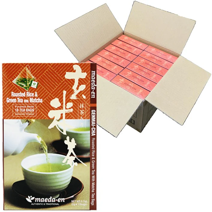 Genmai-cha Roasted Rice Green Tea with Matcha Tea Bags (10Bags) (Wholesale) - Image 6