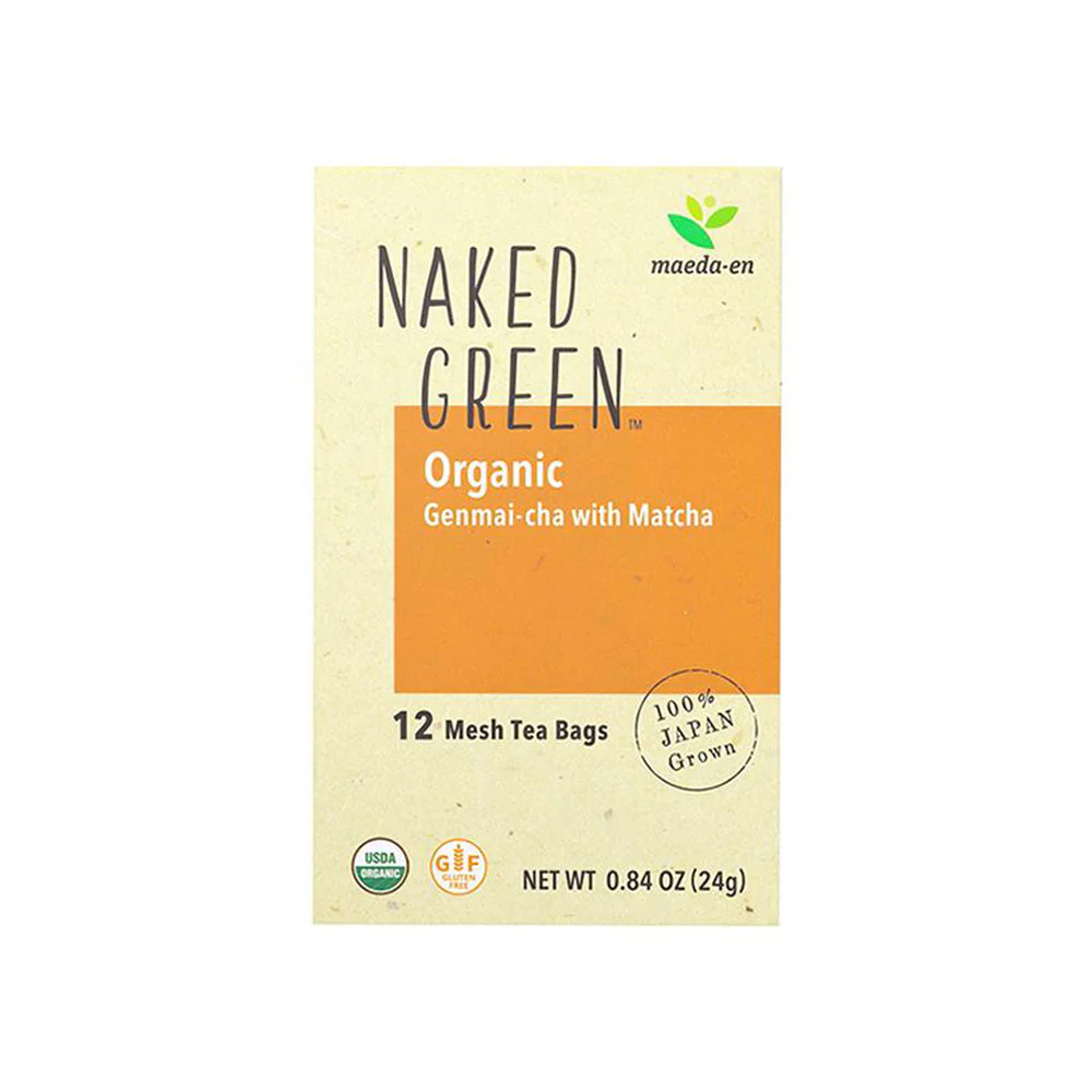 NAKED GREEN Organic Genmai-cha w/Matcha Tea Bags (Wholesale) - Image 3
