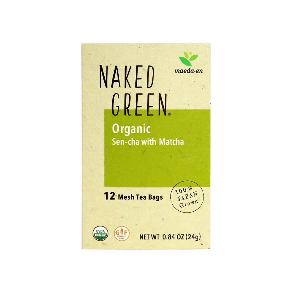 NAKED GREEN Organic Sen-cha with Matcha (12 tea bags) - Image 4