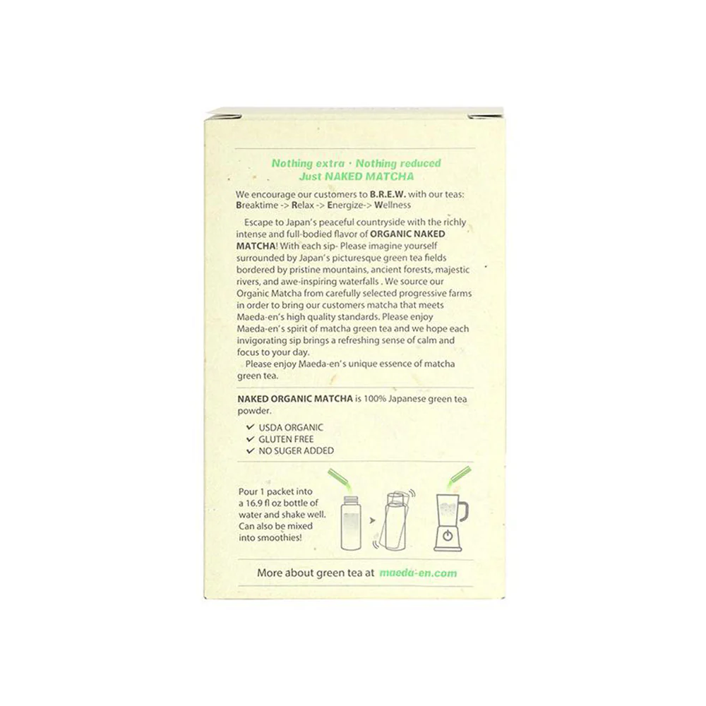 NAKED MATCHA Organic Matcha Green Tea Powder - 12pk. - Image 3