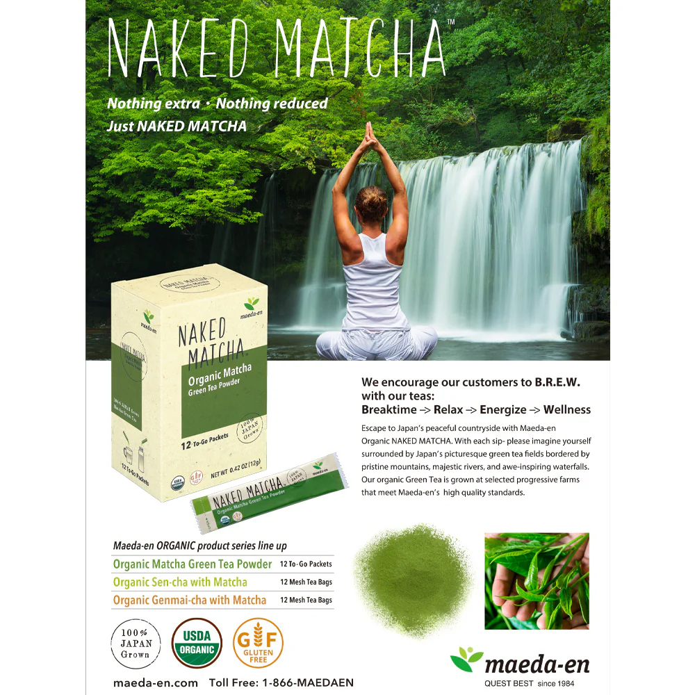 NAKED MATCHA Organic Matcha Green Tea Powder - 12pk. - Image 8